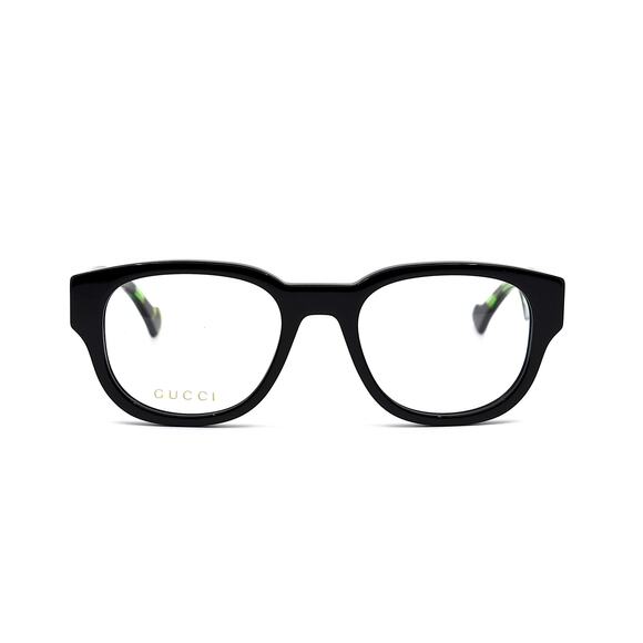 GUCCI GG1429O 003 BLACK GREEN AUTHENTIC EYEGLASSES FRAME - Picture 2 of 10